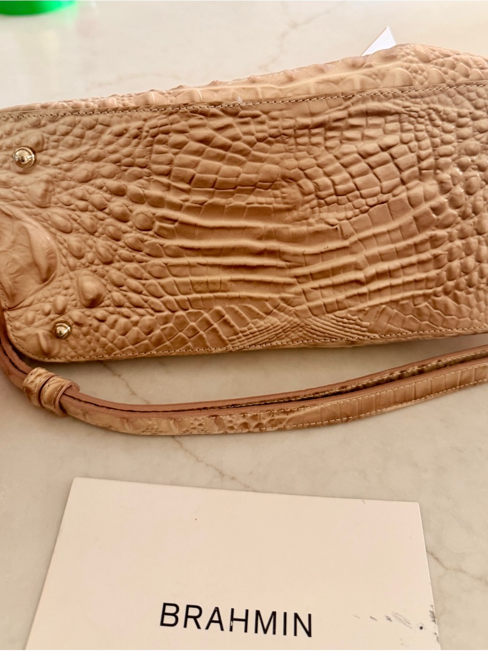 Brahmin Blossom Croc-Embossed with Tassel Purse - Picture 7 of 16